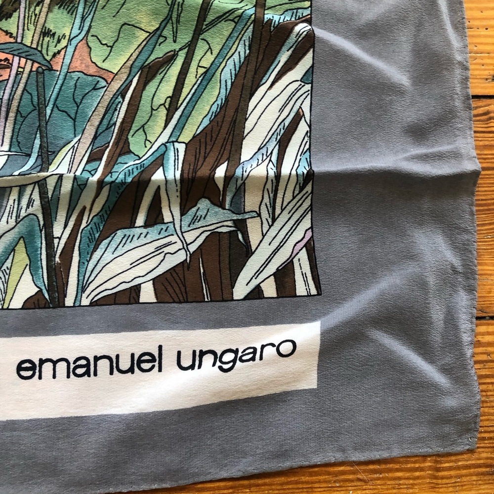 Rare vintage 1980’s Emanuel Ungaro silk Scarf